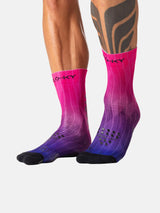 FLOKY S-MASH 3D BIOMEKANISKE STRØMPER – PINK NEBULA