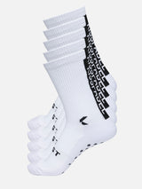 KISSPADEL GRIP STRØMPER - HVID (5 PAK)