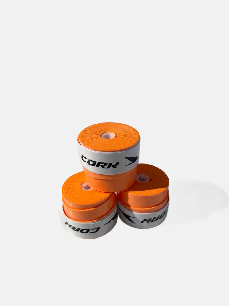 CORK PADEL OVERGRIP 3 PAK - ORANGE