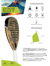 CORK PADEL - EXTREME BLACK II (355-365g)