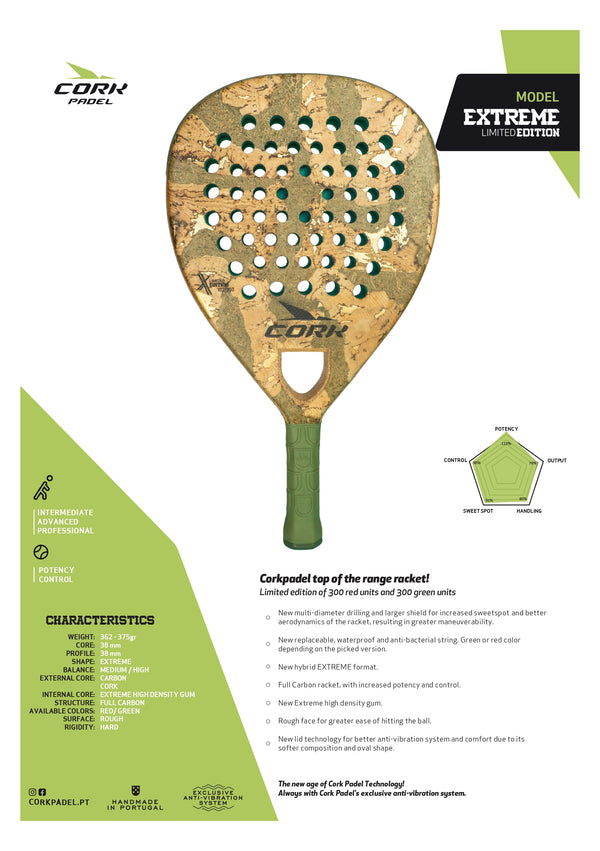 CORK PADEL - EXTREAM GREEN LIMITED EDITION 