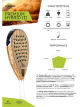 CORK PADEL - PREMIUM HYBRID III (345-360g)
