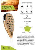 CORK PADEL - PREMIUM POWER III (345-360g)