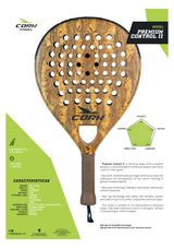 CORK PADEL - PREMIUM CONTROL II (355-365g)