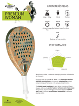 CORK PADEL - PREMIUM WOMAN (340-350g)