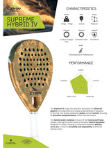 CORK PADEL - SUPREME HYBRID IV (350-365g)
