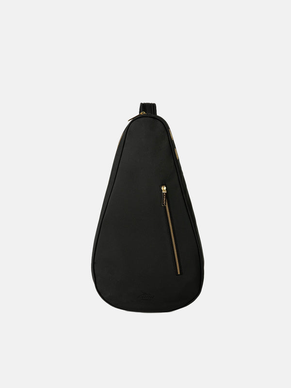 CORK PADEL BAT COVER I LÆDER - SORT (GULD)