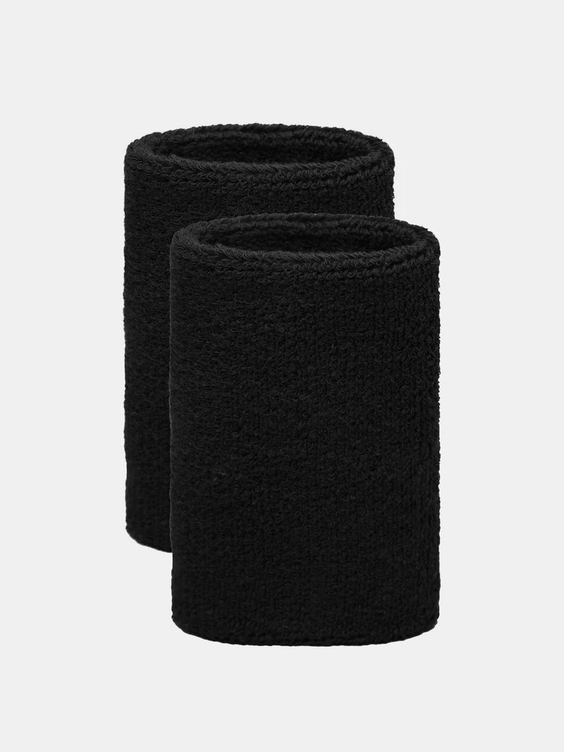 HÅNDLEDS SVEDBÅND 12 CM - SORT - 2 PAK