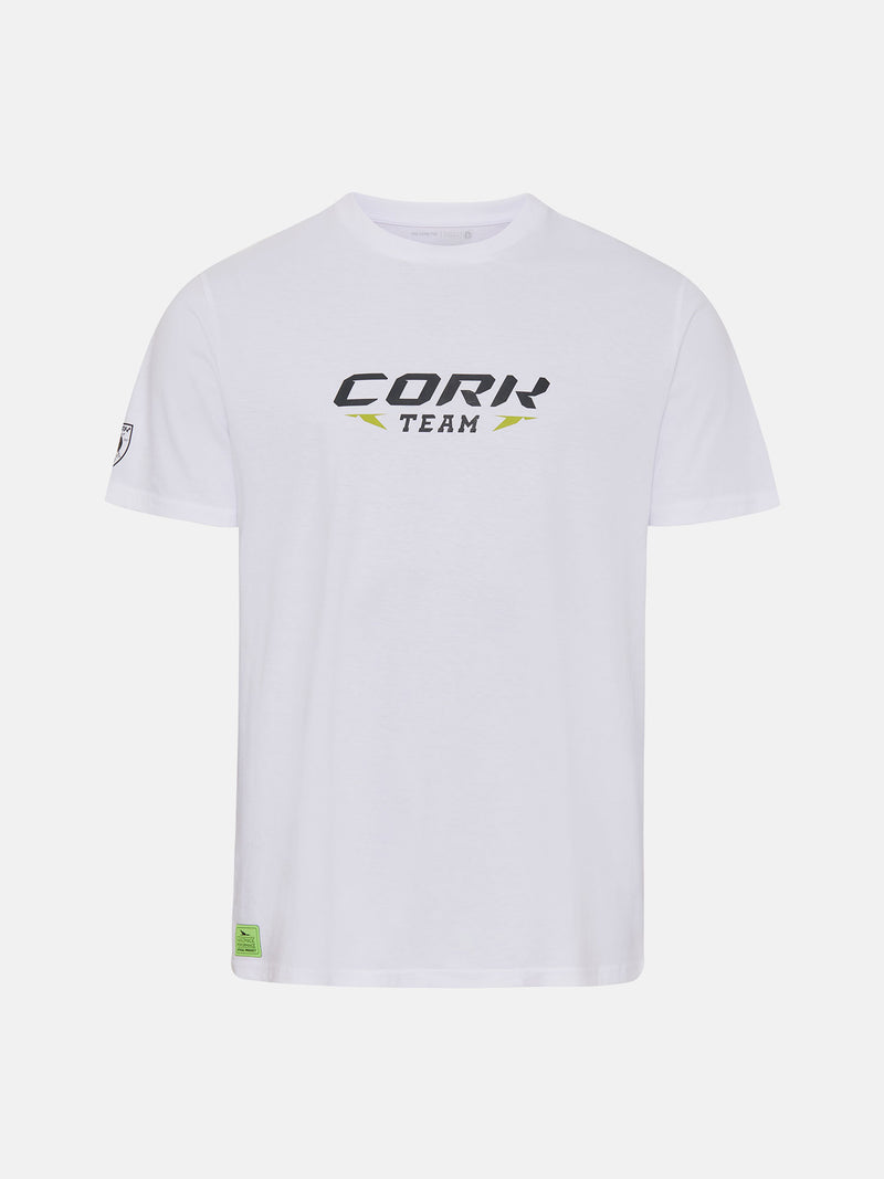 CORK PADEL TEAM TEE - HVID